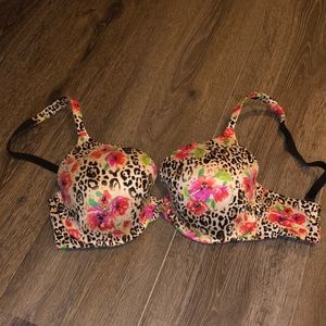 Victoria’s Secret Floral & Leopard Perfect Coverage Bra